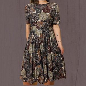 Vintage Floral Dress